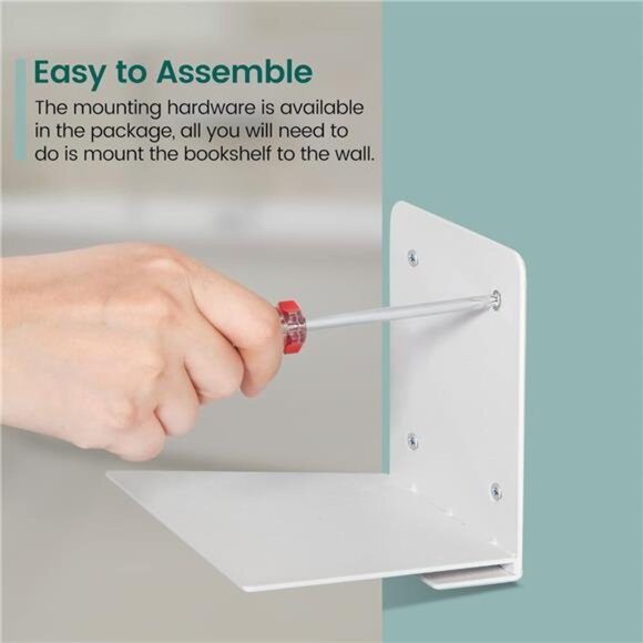 Floating Book Shelves for Wall Mounted Invisible Floating - Picture 5 of 7